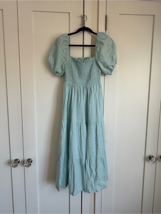 Abercrombie & Fitch Dresses & Skirts - Abercrombie & Fitch Light Aqua Smocked Top